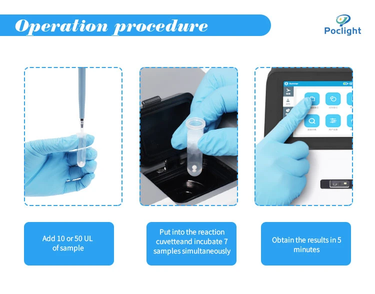 Poct Hscl-5000 Clinical Analytical Instruments Clia Analyzer with All Tests